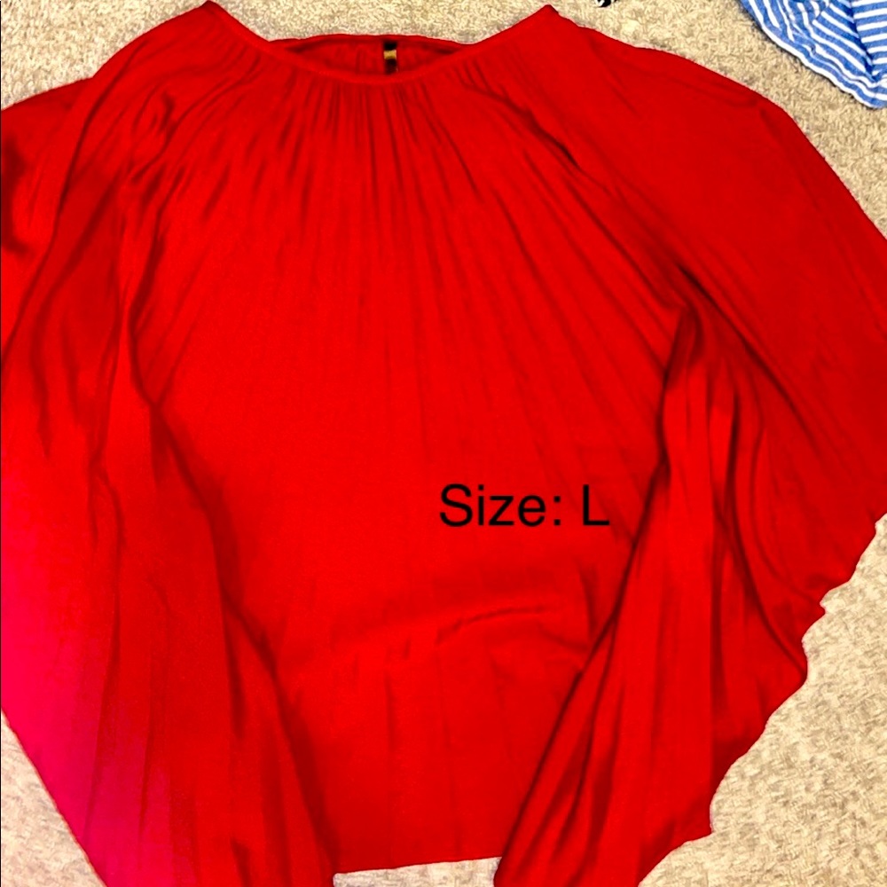 Red blouse